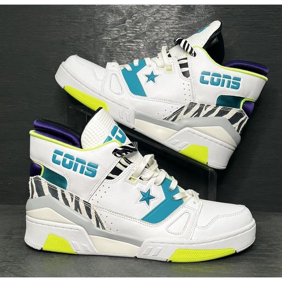Converse ERX 260 MID White and Teal Animal Pack DON C Mens Size 9.5 BRAND NEW